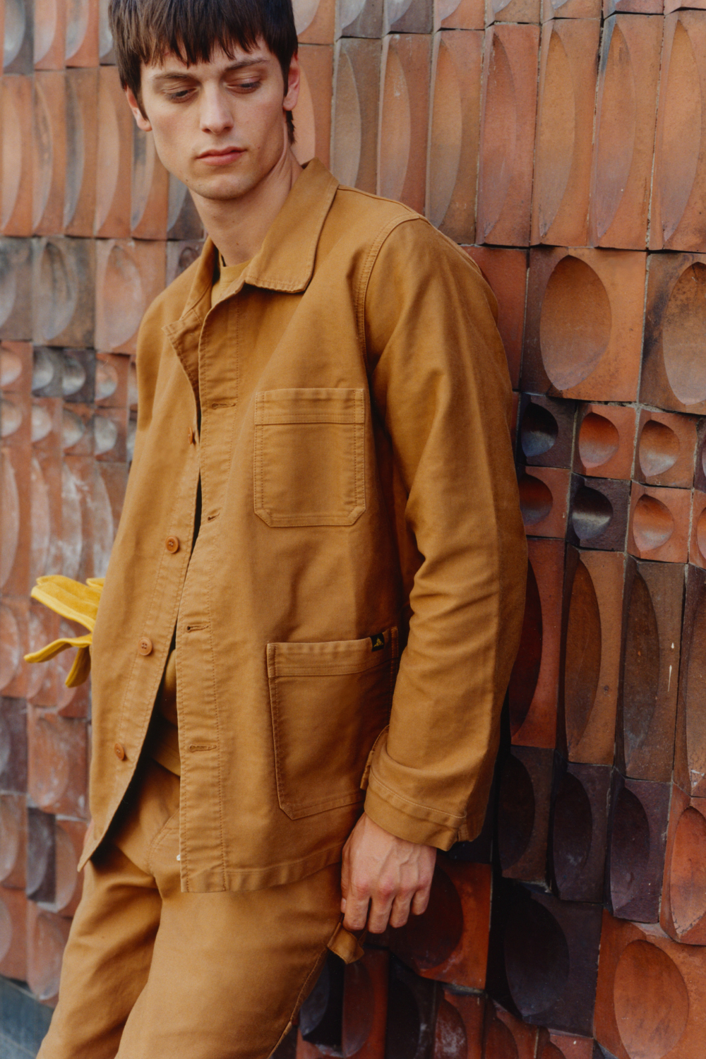 LE MONT ST MICHEL, GENUINE WORK JACKET, AMBER, MEN