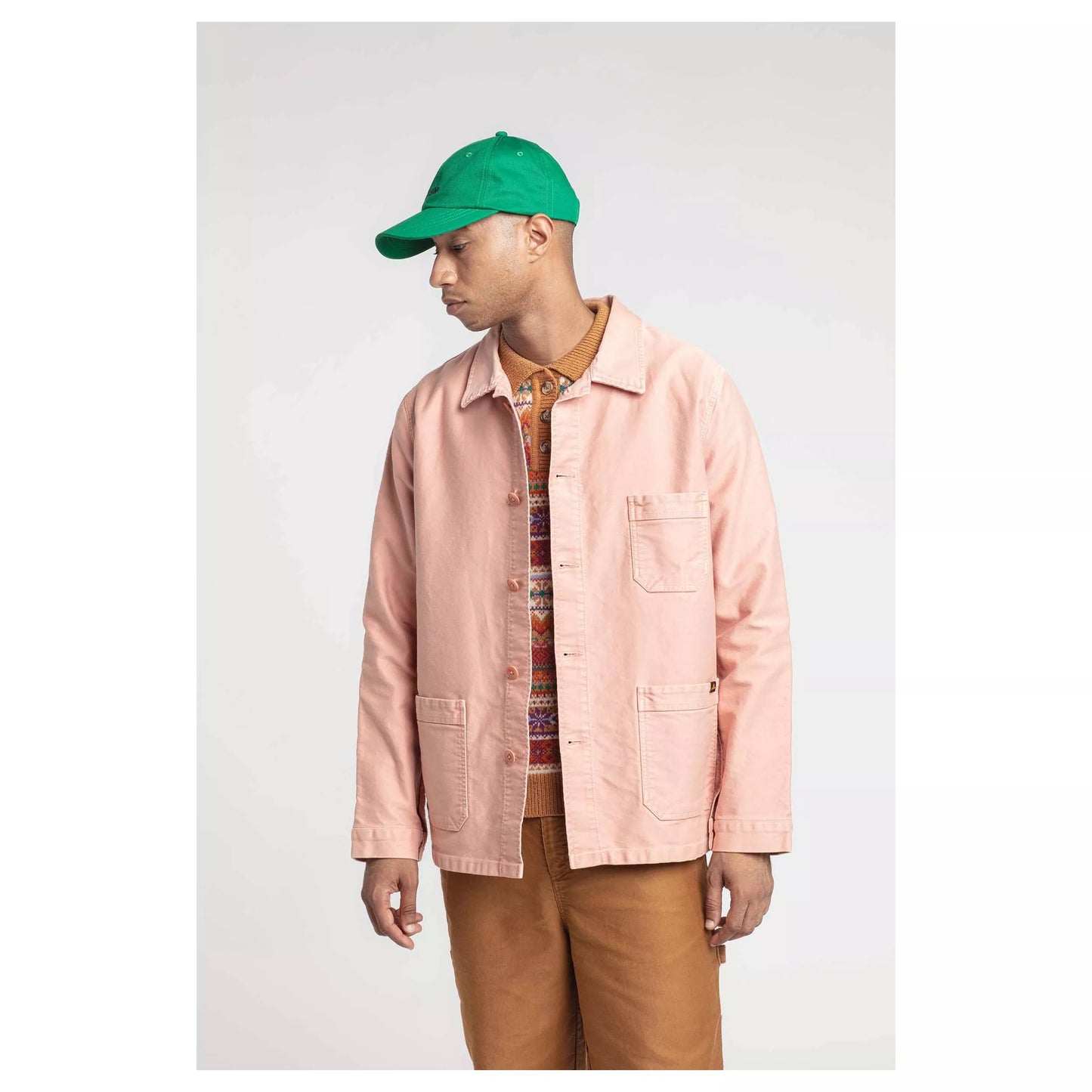 LE MONT ST MICHEL, GENUINE WORK JACKET, ROSE, MEN