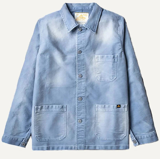 LE MONT ST MICHEL, GENUINE WORK JACKET, VINTAGE WASHED BLUE , MEN