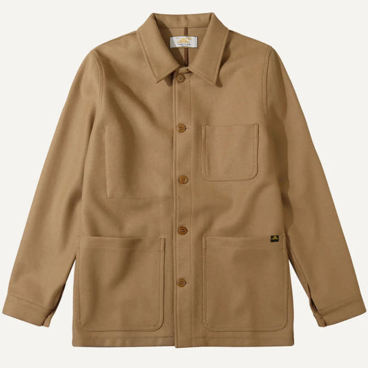 LE MONT ST MICHEL, WOOL WORK JACKET, CAMEL