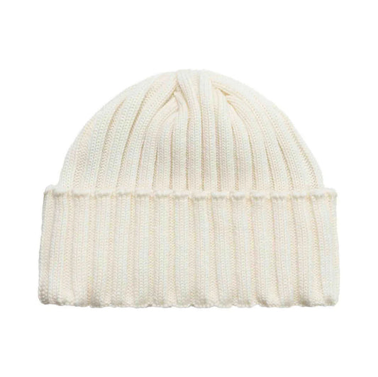 BEANIE RIBBED, LE MINOR, WHITE ECRU