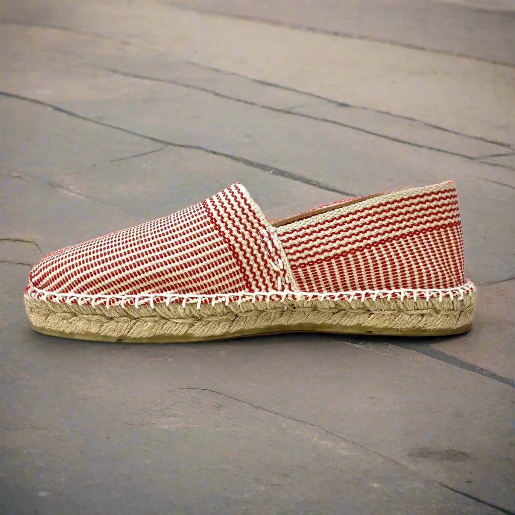 ESPADRILLE, DON QUICHOSSE, RED STRIPED