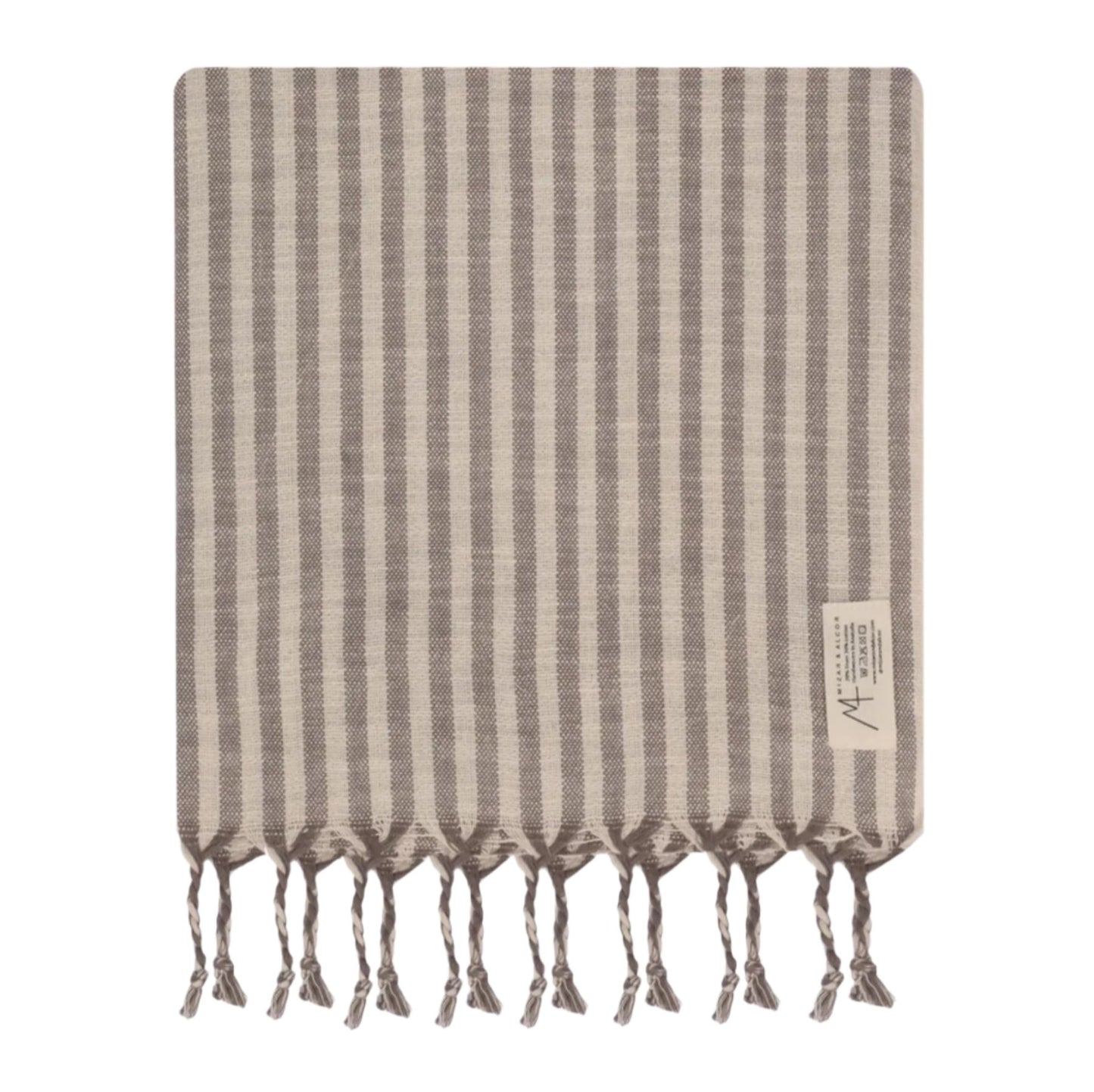 HAMAM TOWEL, MIZAR & CALOR, GREY STRIPED