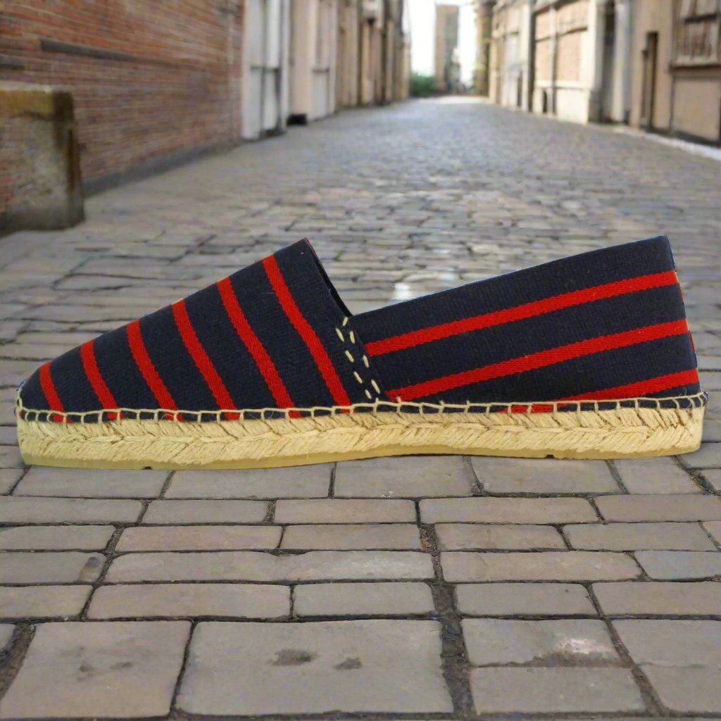 ESPADRILLE, DON QUICHOSSE, BLUE / RED STRIPED